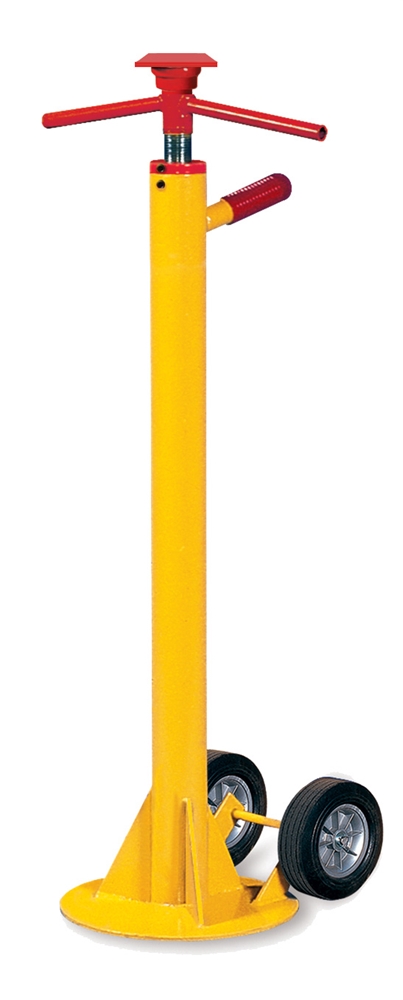 Aldon® Standard Truck Trailer Stabilizing Jack 
Height Range  43 1/2"-50 1/2"  Load Bearing 25,000 lbs
Top 5" Base 12" Wt. 54 lbs.